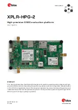 Preview for 1 page of Ublox XPLR-HPG-2 User Manual