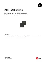 Ublox ZOE-M8 Series Hardware Integration Manual preview