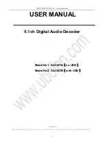 Ubolon DAC651A User Manual предпросмотр