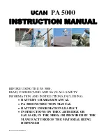 UCAN PA 5000 Instruction Manual preview