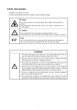 Preview for 2 page of Uchida Yoko TAPIT-50W Service Manual