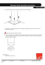 Preview for 2 page of UCI Takeaway Desk Assembly Instructions