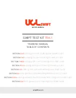 Preview for 1 page of UCL SWIFT TEK-1 Training Manual