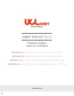 Preview for 1 page of UCL SWIFT TEK-4 Training Manual