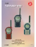 Preview for 1 page of UCOM TwinTalker 4700 User Manual