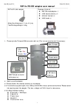 Preview for 1 page of Uconnect WA-232E User Manual