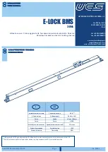 UCS E-LOCK BMSline User Manual preview