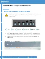 Preview for 2 page of UCView View Media 45 Installation Manual