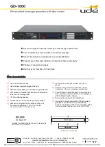 Ude GD-1000 Quick Start Manual предпросмотр