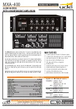 Preview for 1 page of Ude MICRO-400 MXA-400 Manual