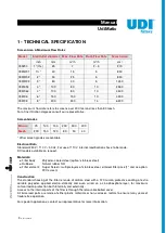 Preview for 3 page of UDI filters UdiMatic 785196 Installation, Operation And Maintenance Manual