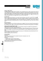 Preview for 11 page of UDI filters UdiMatic 785196 Installation, Operation And Maintenance Manual