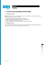 Preview for 14 page of UDI filters UdiMatic 785196 Installation, Operation And Maintenance Manual