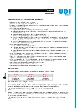 Preview for 17 page of UDI filters UdiMatic 785196 Installation, Operation And Maintenance Manual