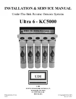 Udi Ultra 6 Installation & Service Manual предпросмотр