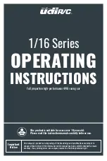 udir/c 1/16 Series Operating Instructions Manual preview