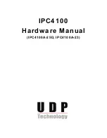 UDP Technology IPC4100A-25D Hardware Manual предпросмотр