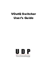 UDP Technology VOutQ User Manual preview