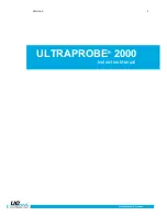 UE Systems ULTRAPROBE 2000 Instruction Manual preview