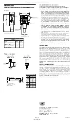 Предварительный просмотр 2 страницы UE B117 Installation And Maintenance  Instruction