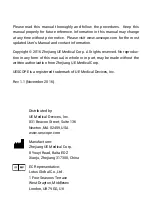 Preview for 2 page of UE UESCOPE VL400 Series User Manual