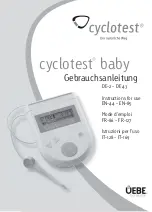 Preview for 1 page of uebe cyclotest baby Instructions For Use Manual