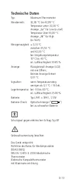 Preview for 13 page of uebe cyclotest lady Instruction Manual