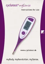 Preview for 1 page of uebe cyclotest mySense Instructions For Use Manual