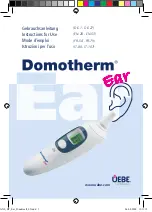 Предварительный просмотр 1 страницы uebe Domotherm Ear Instructions For Use Manual