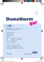 Предварительный просмотр 55 страницы uebe Domotherm Ear Instructions For Use Manual