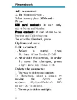 Preview for 22 page of ueFone D92 Manual