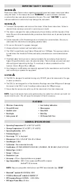 Preview for 2 page of UEi COA2 Instruction Manual