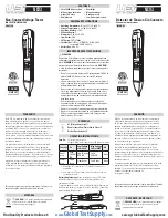 Preview for 1 page of UEi NCV3 Instruction Manual