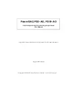 UEi PowerDAQ PDXI-AO Series User Manual preview