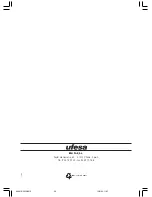 Preview for 36 page of UFESA AA4010 Operating Instructions Manual