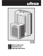 UFESA AA7100 Operating Instructions Manual предпросмотр