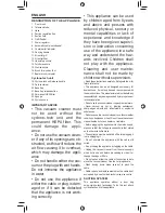 Preview for 9 page of UFESA AC6210 Operating Instructions Manual