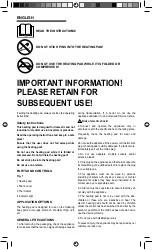 Предварительный просмотр 7 страницы UFESA AL5522 Operating Instructions Manual