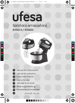 UFESA Amasadora Instruction Manual preview