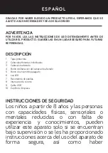 Предварительный просмотр 3 страницы UFESA AR3050 metal Instruction Manual