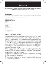 Предварительный просмотр 11 страницы UFESA AS4046 Instruction Manual