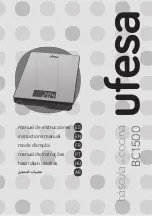 UFESA BC1500 Instruction Manual предпросмотр