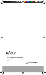 Предварительный просмотр 14 страницы UFESA BE0900 Operating Instructions Manual