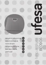 UFESA BE0906 Instruction Manual preview