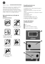 Предварительный просмотр 8 страницы UFESA BE0906 Instruction Manual