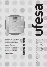 UFESA BE1850 Instruction Manual preview