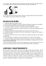 Предварительный просмотр 8 страницы UFESA Bellagio Bianca Instruction Manual