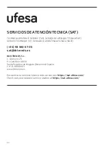 Предварительный просмотр 68 страницы UFESA Bergamo Instruction Manual