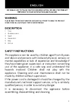 Предварительный просмотр 11 страницы UFESA BF5040 Instruction Manual