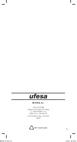 Предварительный просмотр 26 страницы UFESA BH5614 Operating Instructions Manual